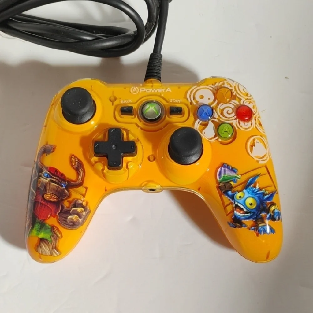 Power A Skylanders Mini Pro Orange Wired Controller For Xbox 360 Tested